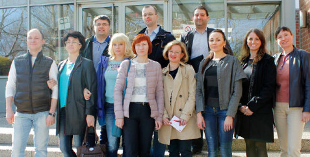 Mitglieder der russischen Delegation und Mitarbeiter der Diakonie Michaelshoven