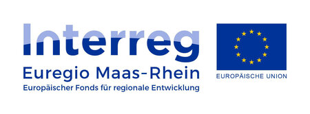 Logo "Interreg Euregio Maas-Rhein – Europäischer Fonds für Entwicklung"
