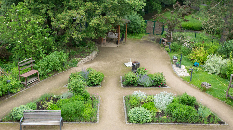 Der Garten im Thomas-Müntzer-Haus