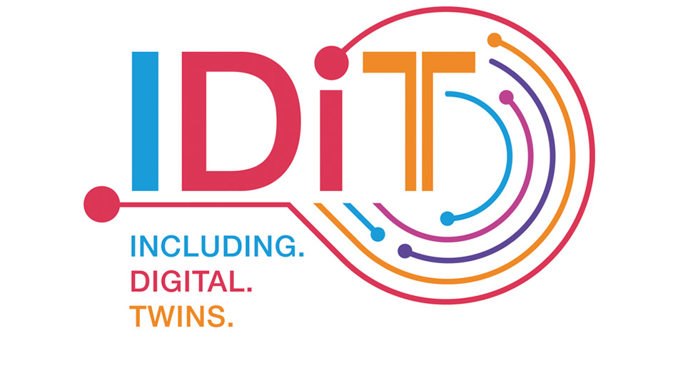 Logo von IDiT – INCLUDING.DIGITAL.TWINS. 